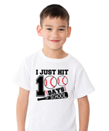 I Just Hit 100 Days of School Shirt, Baseball 100 Day Shirt, 100 Day Bas... - £14.78 GBP