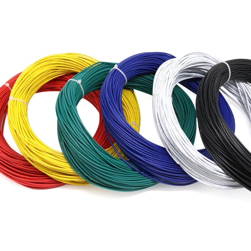 Sporting 2M/5M UL1007 PVC Tinned Copper Wire Cable 30/28/26/24/22/20/18/16 AWG W - £23.84 GBP
