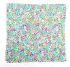 New Multicolor Floral Fabric  4 Pieces 7 x 7 inch Squares Crafts Quilt Sewing - £4.68 GBP