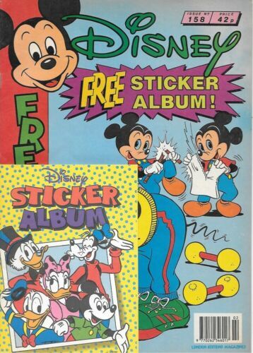 Disney Magazine #158 UK London Editions 1990 Color Comic Stories VERY FINE- - £7.51 GBP