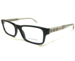 Burberry Eyeglasses Frames B2223 3001 Black Clear Nova Check Arms 52-17-145 - $93.28