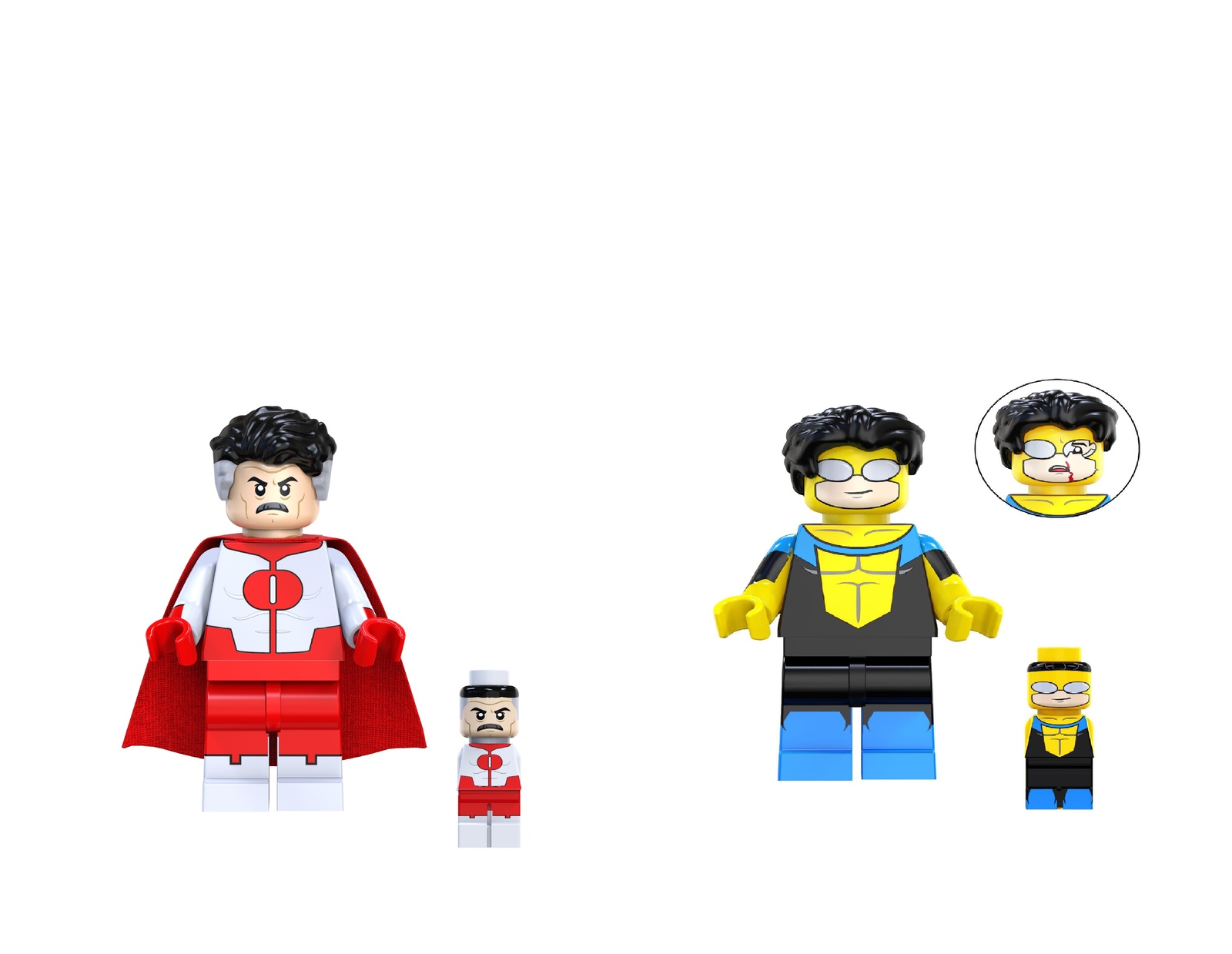 Omni man and Invincible Minifigures New Super Heroes Sets