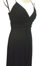 B. Smart Womens Party Evening Maxi Dress Junior Size 9/10 Black Spaghett... - £11.61 GBP
