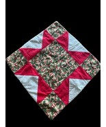 Christmas Quilt Square Table Center Mat Handmade Quilted Quilting Red Gr... - $514.38 MXN