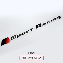 1 Piece Reflective Side Rear   Racing Graphics Logo Bumper Decal Stickers for  B - £74.33 GBP