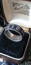 Vintage 1960-s Sterling Silver 925 Beautiful Band Ring UK Q, US 8 - Nice... - £76.66 GBP