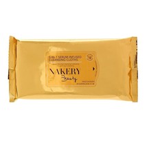 Nakery Beauty 5-in-1 Serum-Infused Cloths for Face &amp; Body, 30 wipes New ... - $9.49