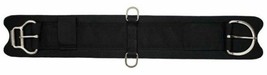 Western Horse Saddle Cinch / Girth Black Felt w/ Stainless 28 30 32&quot; 34&quot;... - £20.48 GBP