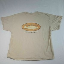 Gildan Men&#39;s Attitude Fishing Tee Shirt Size 2XL Beige TJ24 - £5.73 GBP