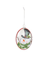 Glass Snowman Disc Ornament (Set of 12) - $129.57