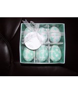BUNNY BOULEVARD 6 WOODEN EGGS NEW - $27.00