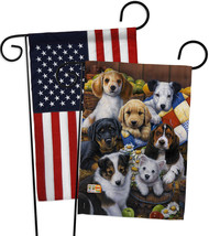 Country Bumpkin Puppies - Impressions Decorative USA - Applique Garden Flags Pac - £24.61 GBP