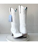 Lane MEGAN MORONEY Smokeshow Womens Cowboy Boots White Western Tall Snip... - $346.50