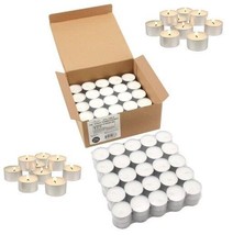 Stonebriar 6-7 Hour Long Burning Unscented Tea Light Candles, White 100 Pack - £17.23 GBP