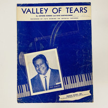 Valley Of Tears Piano Sheet Music By Fats Domino From 1957 Some Stains - £13.91 GBP