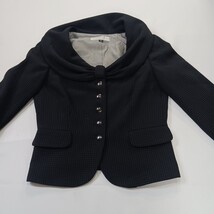 Tahari Arthur S Levine Women's 4P Black/White Dots Blazer Jacket Closed Pockets image 13