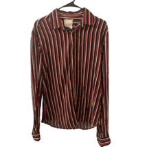 Denim &amp; Flower Ricky Singh Striped Long Sleeve Button Down Shirt Size M - £22.42 GBP