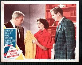 Father&#39;s Little Dividend 11&quot;x14&quot; Lobby Card #8 Elizabeth Taylor Spencer Tracy - £37.40 GBP