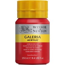 WINSOR &amp; NEWTON Galeria Acrylic Cadmium RED Hue  ARTIST PAINT 250 ml - £13.29 GBP