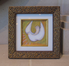 Holy Spirit Dove Print in Gold Frame - £28.09 GBP