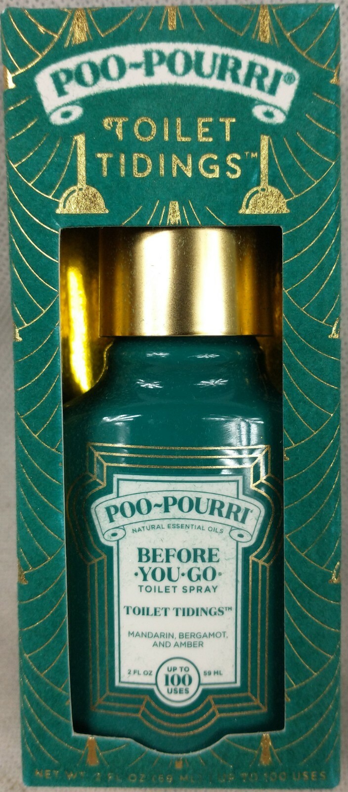 Poo-Pourri Bathroom Toilet Spray Christmas Holiday Toilet Tidings  2 oz  - $7.95