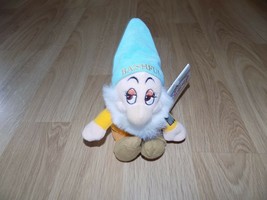 Disney Store Snow White &amp; the Seven Dwarfs Bashful Bean Bag Plush Doll Tags - £11.97 GBP