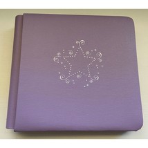 Creative Memories 7 x 7 Lavender Purple Silver Star Scrapbook Album with... - $14.69
