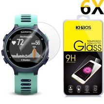 [6X] For Garmin Forerunner 735Xt Watch Hd Tempered Glass Screen Protector - £20.77 GBP