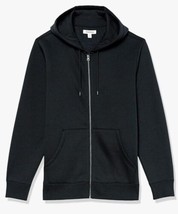 Goodthreads Men&#39;s Full-Zip Washed Fleece Hoodie- Black Size Large NWTs  - £15.17 GBP