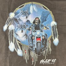 Hulett &#39;98 Wyoming Bandana Lone Wolf Motorcycle Rider Scarf - £10.94 GBP