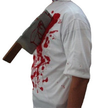 Men’s Zombie Bloody T-shirt With 3D Weapon Halloween Costume Party Tee One Size - £7.95 GBP