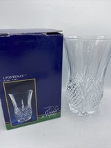 Vase Cristal d&#39;Arques Fontenay 24% Lead Crystal Large Vase France Heavy - £34.47 GBP