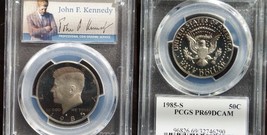 1985-S 50C DC (Proof) Kennedy Half Dollar PR69DCAM FREE SHIPPING  20170039 - £16.61 GBP