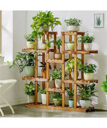 11 Tier Plant Stand High Widen Carbonized Flower Pot Large Capacity Ligh... - £65.86 GBP