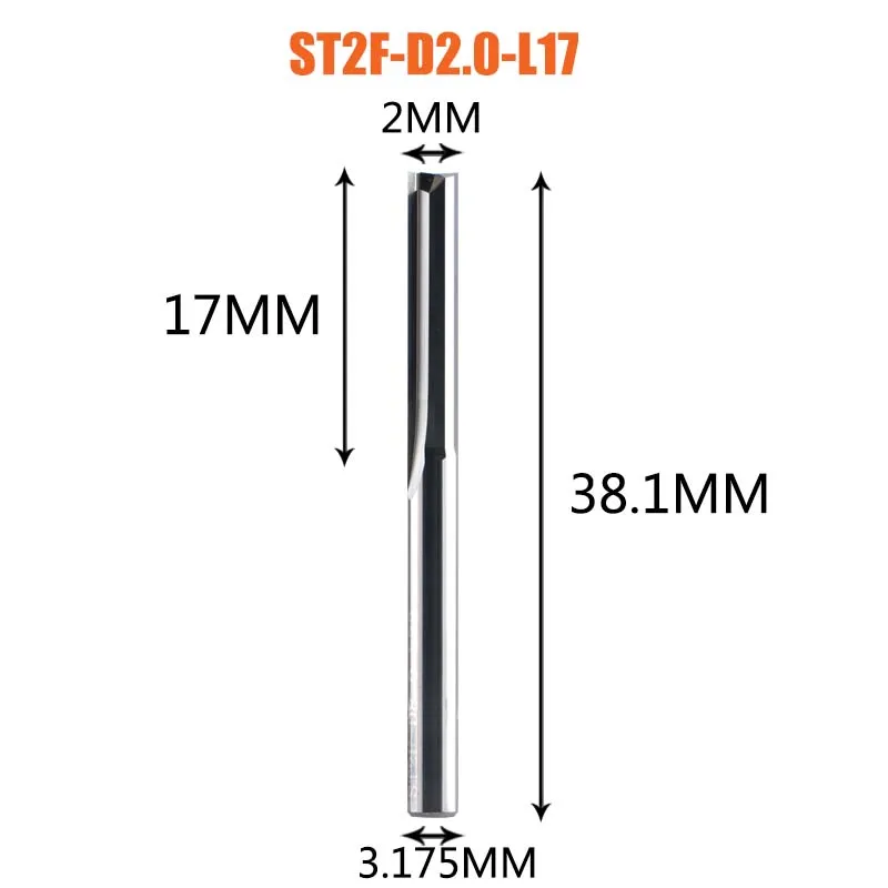 Dreanique 1pc 3.175 4 6 8mm Shank 2 Flute Tungsten Carbide End Mill CNC Milling  - £128.94 GBP