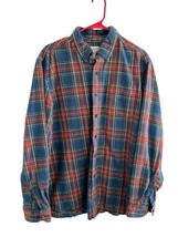 LL Bean Men L Traditional Fit Flannel Button Up Scotch Plaid Multicolor ... - $27.55