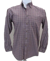 L.L. Bean Plaid Long Sleeve Shirt Men's Size Medium-Regular 100% Cotton - £17.84 GBP