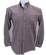 L.L. Bean Plaid Long Sleeve Shirt Men's Size Medium-Regular 100% Cotton - £17.41 GBP