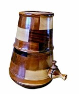 Handcrafted  beverage jug cooler dispenser turned wood manner Don S. Sho... - $195.44 CAD