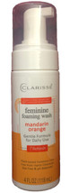 SHIPS N 24 HOURS-Clarisse Feminine Foaming Wash Mandarin Orange 4 oz.-Brand New - £3.06 GBP