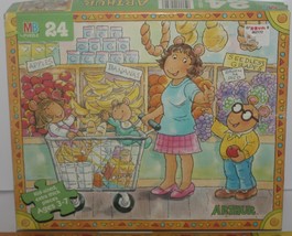 1996 Milton Bradley Arthur Grocery Shopping with Mom 24 Piece Puzzle - C... - $152.29 MXN