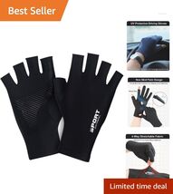 Ambidextrous Fingerless Gloves - Ultimate UV Protection for Active Lifes... - $17.77