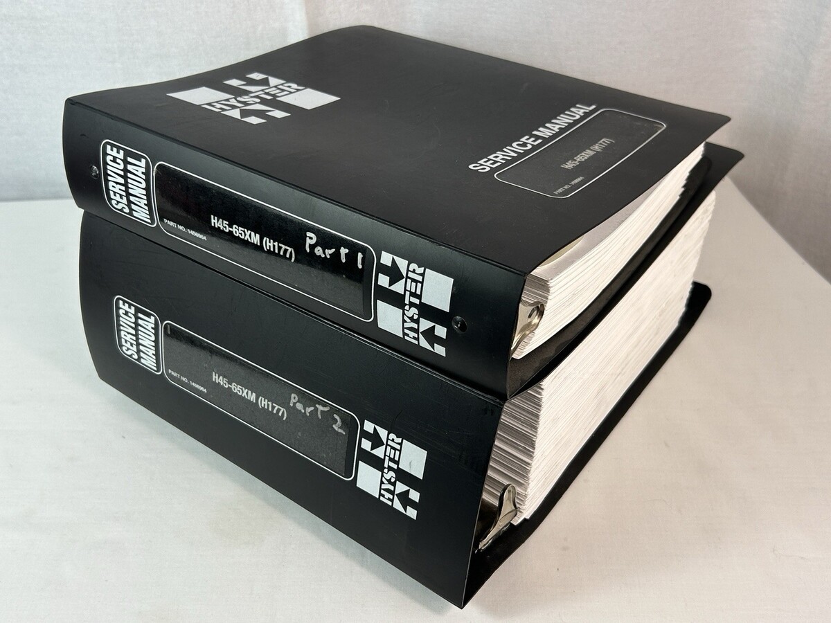 Hyster Challenger Forklift H45-65XM (H177) Service Manual # 1456964 Part... - $148.50
