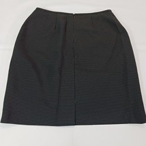 Kasper Women's Black With Yellow Dots Rear Zipper Pull-On Skirt Size 8 image 12
