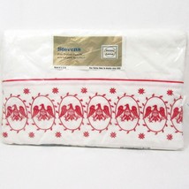 Stevens Eagle Embroidered Red Queen Flat Sheet - $46.00