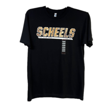 Scheels Mens Gear Passion Sports Graphic T-Shirt Black Short Sleeve Cott... - £17.45 GBP