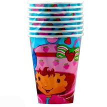 Strawberry Shortcake Best Friends Paper Cups Blue Paper Cups Party Supplies 9 oz - £3.95 GBP