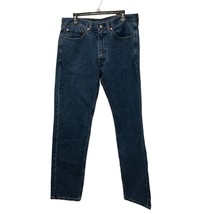 Levis 505 Regular Fit Jeans Mens Size W34 L34 Classic Blue Denim Straigh... - $21.55