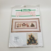 Bucilla Christmas Festive Noel #82600 Counted Cross Stitch Kit 8&quot; x 20&quot; New - £10.05 GBP