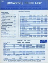 ORIGINAL Vintage 1963 / 1965 Winchester Western &amp; Browning Price Lists L... - $19.79